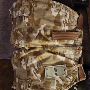 Kids Camouflage Shorts - Brown